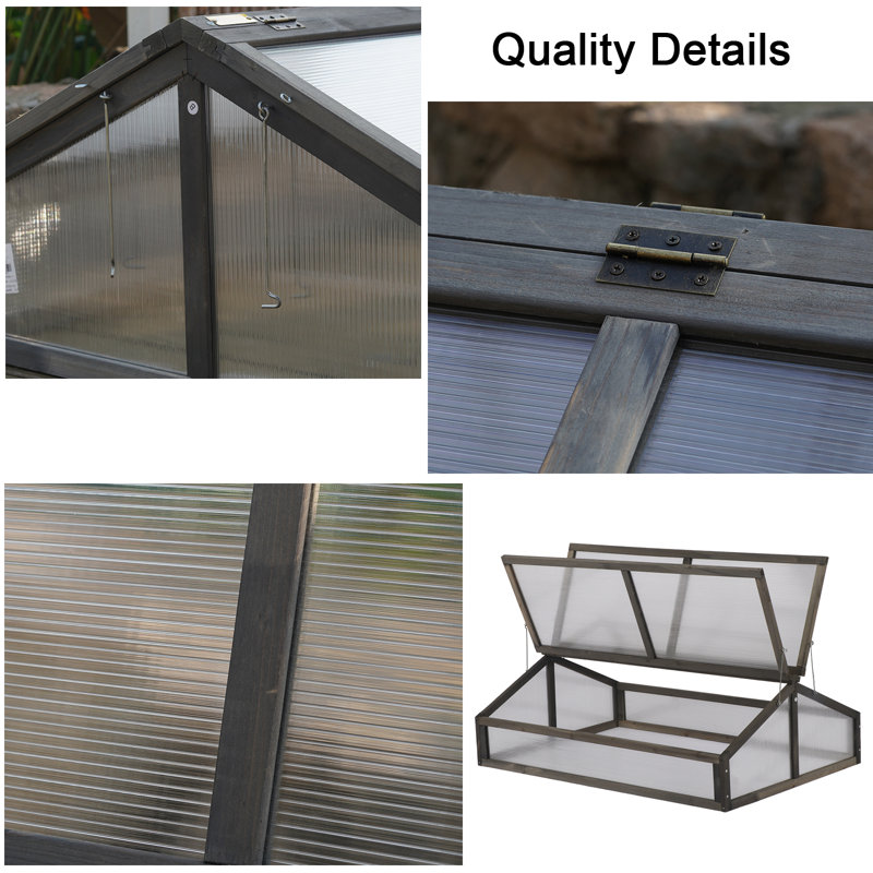 EUROSAKURA 47.23" W x 30.3" D Cold Frame & Reviews Wayfair